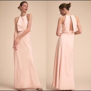 BHLDN Jill Stuart Iva Crepe Maxi Dress